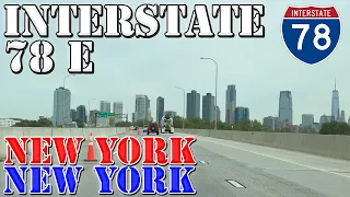 I-78 East - New York City - New York - 4K Highway Drive