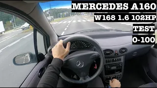 2003 Mercedes A160 W168 1.6 102HP | POV Test Drive | Acceleration | Review