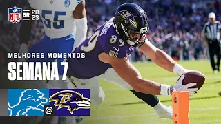 Detroit LIONS X Baltimore RAVENS | Melhores Momentos | Semana 7 | NFL Brasil