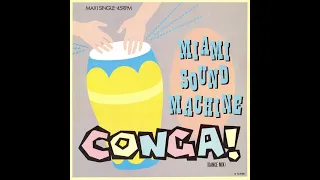 Miami Sound Machine Conga 1985 Vinyle 45 RPM Maxi Single Dance Mix Label Epic Europe