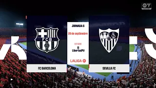 BARCELONA vs SEVILLA - LA LIGA - EA SPORTS FC 24 - PS4