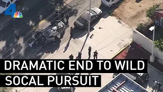 Dramatic End to Wild Pursuit in Echo Park | NBCLA