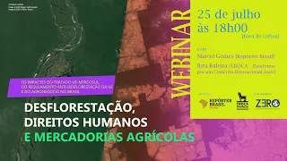 Webinar "Desflorestação, Direitos Humanos e mercadorias agrícolas"