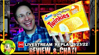 Hostess® PUMPKIN SPICE TWINKIES® Review 🧁🎃🍂 Livestream Replay 9.23.22 ⎮ Peep THIS Out! 🕵️‍♂️