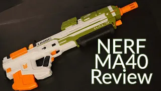 Nerf Halo MA40 Assault Rifle Review | A Good Prop Blaster?