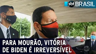 Mourão diz que vitória de Biden nas eleições dos EUA é irreversível | SBT Brasil (13/11/20)