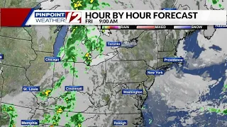 Weather Now:  A Bit Cooler Today, But Staying Dry