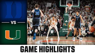 Duke vs. Miami Men's Basketball Highlights (2022-23)