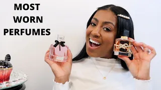 PERFUME FOR WOMEN | MOST WORN FRAGRANCES | PERFUME COLLECTION
