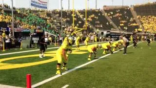 A photographer's view from the sidelines at Autzen Stadium