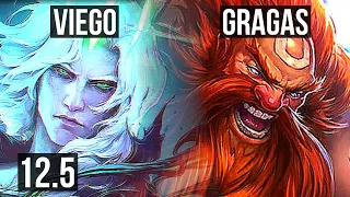 VIEGO vs GRAGAS (JNG) | 14/1/6, Quadra, Legendary, 900+ games | BR Grandmaster | 12.5