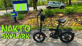 Nakto Skylark Folding Ebike Unbox Setup and Ride