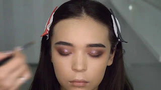 Макияж для азиатских глаз, вечерний| Julia Shavlova - Школа визажа makeuprof.kz