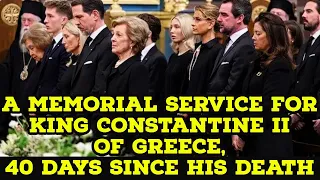 A memorial service for King Constantine II of Greece, 40 days since his death
