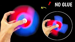 How To Make A Paper Fidget Spinner WITHOUT BEARINGS @MrMonuexperimentz