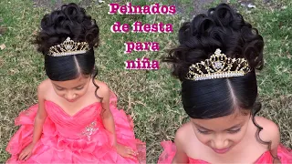 Peinado De Fiesta Para Niña  recogido elegante