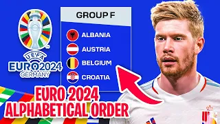 EURO 2024..BUT IN ALPHABETICAL ORDER 🤣