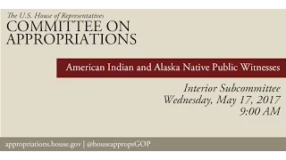 Hearing: American Indian and Alaska Native Public Witnesses (EventID=105951)