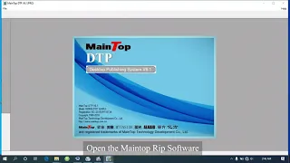 How to use Maintop rip software for printer?
