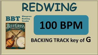 Redwing bluegrass backing track 100 bpm