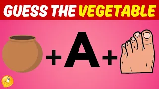 Guess The Vegetable Game🤯 - Guess Vegetable By Emoji | Emoji Puzzles