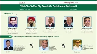 Live Webinar : WebCliniX 2 - Ophthalmic Debates Apr 16