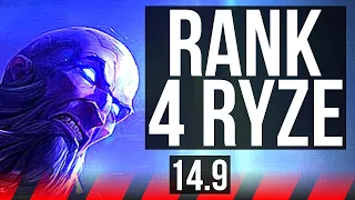 RYZE vs TRYNDAMERE (TOP) | Rank 4 Ryze, 7k comeback, Quadra, 800+ games | BR Challenger | 14.9