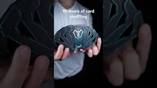 10 Levels of card shuffling #shorts #asmr #cardshuffling #cardshuffle #viralshort #viral_video