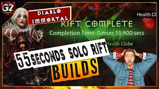 Challenge Rift 55 Seconds SOLO | My Builds -  Blood Knight | Diablo Immortal