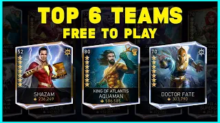 Top 6 Free To Play Teams For High Damage In Solo Raids Injustice 2 Mobile