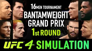 EA Sports UFC 4 - 16men Bantamweight Grand Prix simulation (CPU vs CPU)  -  1st Round