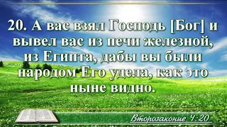 ВидеоБиблия Книга Второзаконие с музыкой глава 4 Бондаренко