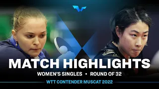 Margaryta Pesotska vs Zang Xiaotong | WS | WTT Contender Muscat 2022 (R32)