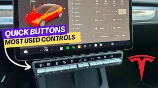 NEW Integrated Physical Buttons For Tesla Model 3/Y (Wipers/Climate/Seat/Door/Glovebox/Mirror)