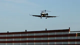 AVIÃO DO LUCIANO HUCK - POUSO EM CAMPINAS AEROPORTO CAMPO DOS AMARAIS - BOMBARDIER CHALLENGER 300