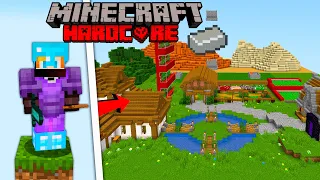 Sobreviví 300 Días en BLOQUE INFINITO en Minecraft Hardcore PELICULA COMPLETA