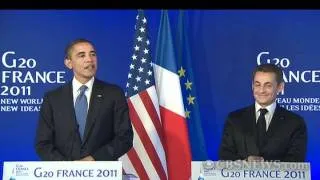 The Early Show - Obama jokes with Sarkozy at G20 summit