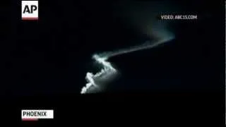 Raw Video: Missile Contrail Lights Up Sky