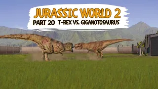 #ps5  Jurassic World Evolution PART20 FIGHT T-REX vs. Giganotosaurus #jurassicworldevolution2