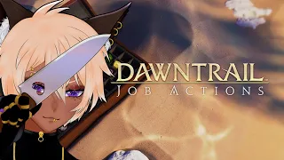 Dawntrail Job Action trailer reaction! Black Mage rewatch after