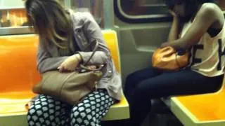 Sleeping Beauty on the NYC Subway part 2 (FUNNY