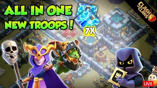 How To Use New Super Troops | Inferno Dragon | Super Witch | Headhunter & Lightening Zap Attack TH13