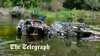 Ukrainian forces reach Russian border as offensive sweeps through Kharkiv