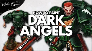 How to paint DARK ANGELS - Space Marine Painting Tutorial