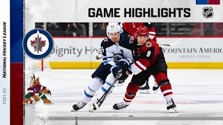 Jets @ Coyotes 1/4/22 | NHL Highlights