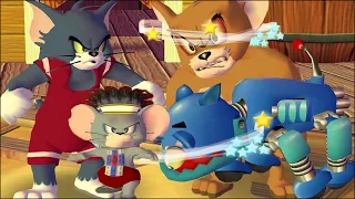 Tom and Jerry in War of the Whiskers Tom Vs Robot Cat Vs Nibbles Vs Monster Jerry (Master CPU)