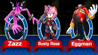 Sonic Dash - Rusty Rose Sonic Prime Event vs All Bosses Zazz Eggman - All 67 Characters Unlocked