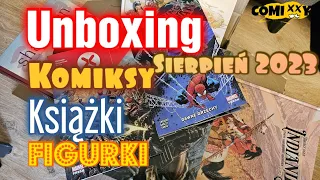 Unboxing komiksów, książek i figurek - sierpień 2023