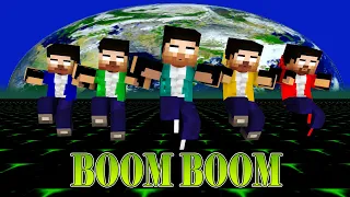 MONSTER SCHOOL : BOOM BOOM WALKER DANCE MEME EIN AND HEROBRINE FAMILY - MINECRAFT ANIMATION