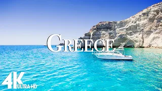 FLYING OVER GREECE (4K UHD) - Relaxing Music Along With Beautiful Nature Videos - 4K Video HD